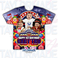 Load image into Gallery viewer, Carnival Circus 3D Birthday Shirt