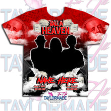 Load image into Gallery viewer, Digital Photoshop 3D Red Ball In Heaven Rip Memorial Editable Template for Sublimation or DTF