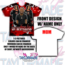 Load image into Gallery viewer, 3D Memorial/Rip Cloudy Red Skies