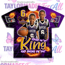 Load image into Gallery viewer, Basketball 3D Sports Purple DFW Eagles All Over Print Shirt