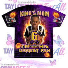 Load image into Gallery viewer, Basketball 3D Sports Purple DFW Eagles All Over Print Shirt