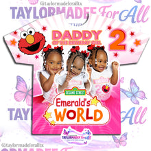 Load image into Gallery viewer, Pink Red Elmo 3D Birthday Shirt