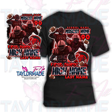 Load image into Gallery viewer, 2025 Sports Football DTF Centerprint Cotton Shirt