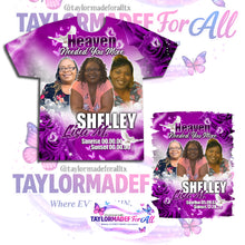 Load image into Gallery viewer, 3D Memorial/Rip PURPLE ROSE HEAVEN NEEDED YOU MORE