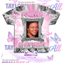 Load image into Gallery viewer, 3D Memorial/Rip Pink Silver Rose Frame