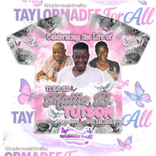 Load image into Gallery viewer, 3D Memorial/Rip Pink Silver Rose Frame