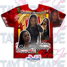 Load image into Gallery viewer, 3D Memorial/Rip Red Rose Frame