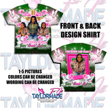 Load image into Gallery viewer, 3D Memorial/Rip Pink Rose Cross