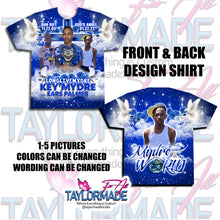 Load image into Gallery viewer, 3D Memorial/Rip Blue Rose Cross