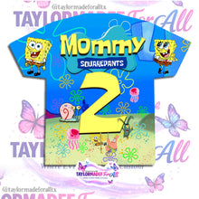 Load image into Gallery viewer, Spongbob 3D Birthday Shirt
