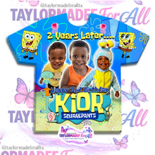 Load image into Gallery viewer, Spongbob 3D Birthday Shirt