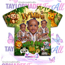 Load image into Gallery viewer, Jungle Safari 3D Birthday Shirt