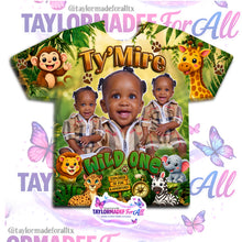 Load image into Gallery viewer, Jungle Safari 3D Birthday Shirt