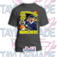 Load image into Gallery viewer, 2025 Graduation DTF Centerprint Cotton Shirt
