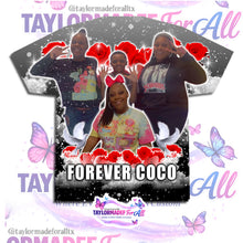 Load image into Gallery viewer, 3D Memorial/Rip Black Gray CROSS DOVES Red Rose