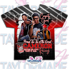 Load image into Gallery viewer, Digital Photoshop 3D Red John Horn Graduation Editable Template for Sublimation or DTF