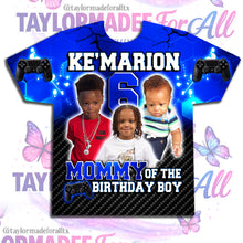 Load image into Gallery viewer, Level Up Gamer 3D Birthday Shirt