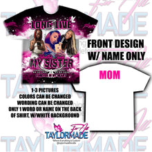 Load image into Gallery viewer, 3D Memorial/Rip Pink Black Clouds