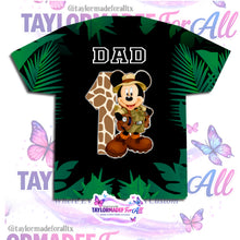 Load image into Gallery viewer, Boy Safari Minnie Mouse 3D Birthday Shirt