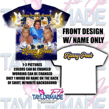 Load image into Gallery viewer, 3D Memorial/Rip Navy Blue Gold Rose Cross