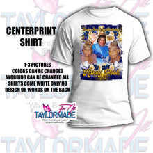 Load image into Gallery viewer, 3D Memorial/Rip Navy Blue Gold Rose Cross