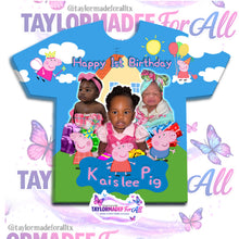 Load image into Gallery viewer, Peppa Pig Birthday 3D Birthday Shirt