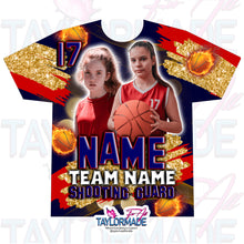 Load image into Gallery viewer, Glitter Basketball 3D All Over Print Shirt