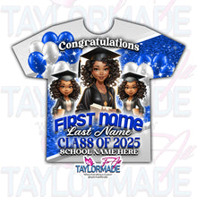Load image into Gallery viewer, Glitter Balloons Graduation 3D All Over Print Shirt