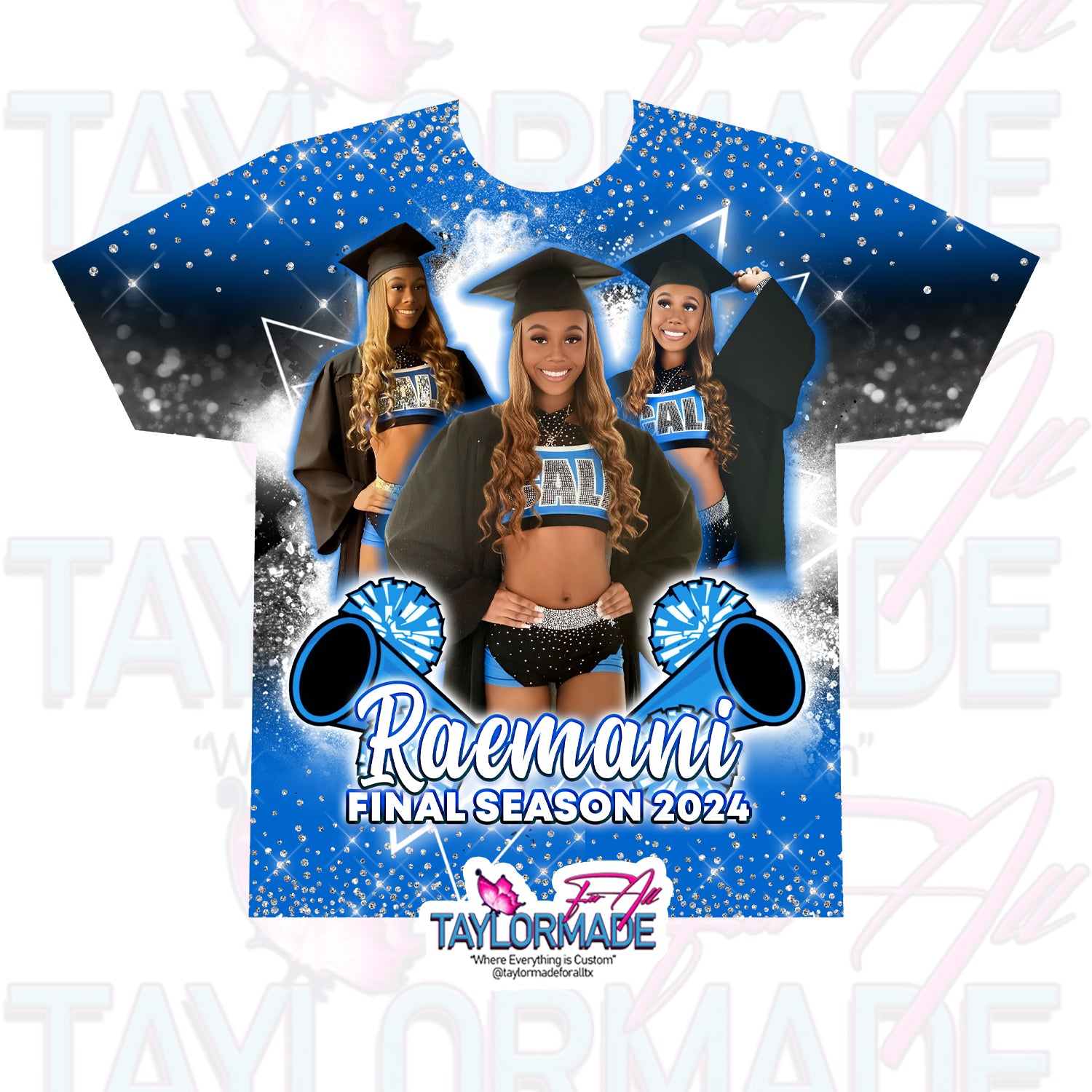 All Over 3D Print Grad T Shirt main image 0
