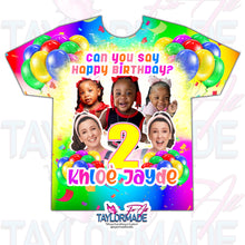 Load image into Gallery viewer, Rainbow Balloons Birthday 3D All Over Print Shirt