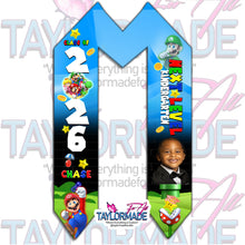 Load image into Gallery viewer, Mario Graduation Stole/Sash