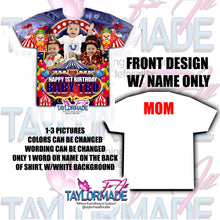 Load image into Gallery viewer, Carnival Circus 3D Birthday Shirt
