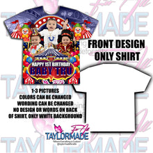 Load image into Gallery viewer, Carnival Circus 3D Birthday Shirt
