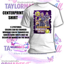 Load image into Gallery viewer, Purple Yellowjacket Softball 3D Sports All Over Print Shirt
