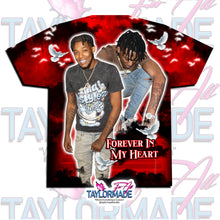 Load image into Gallery viewer, 3D Memorial/Rip Cloudy Red Skies
