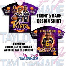 Load image into Gallery viewer, Basketball 3D Sports Purple DFW Eagles All Over Print Shirt
