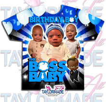 Load image into Gallery viewer, Boss Baby 3D Birthday Shirt

