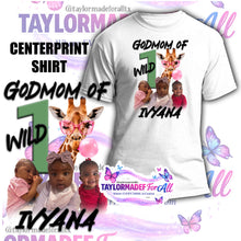 Load image into Gallery viewer, Giraffe Wild 1 Birthday 3D Birthday Shirt
