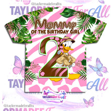 Load image into Gallery viewer, Girl Safari Minnie Mouse 3D Birthday Shirt
