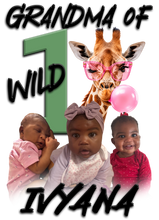 Load image into Gallery viewer, Giraffe Wild 1 Birthday 3D Birthday Shirt

