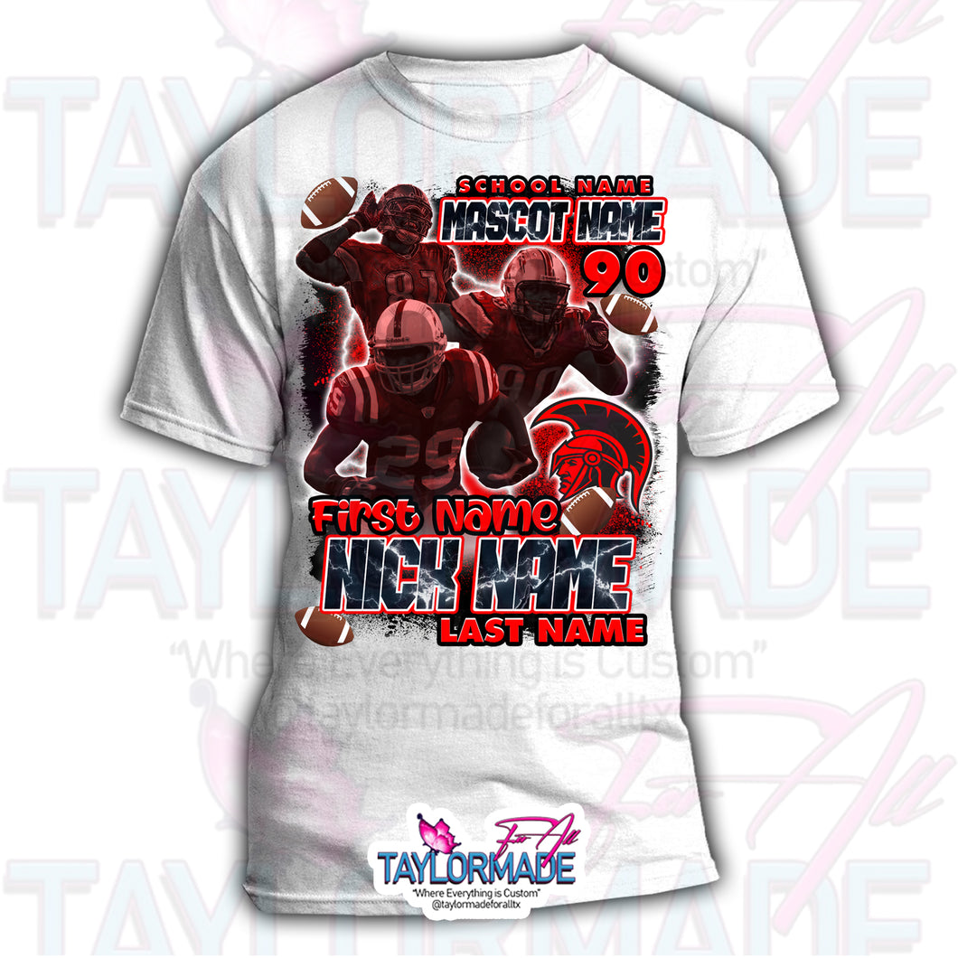 Football 3D Sports Centerprint Shirt