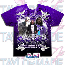 Load image into Gallery viewer, Digital Photoshop 3D Purple Music Notes Rip Memorial Editable Template for Sublimation or DTF
