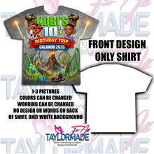 Load image into Gallery viewer, Orlando Trip 3D Birthday Shirt
