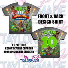 Load image into Gallery viewer, Orlando Trip 3D Birthday Shirt
