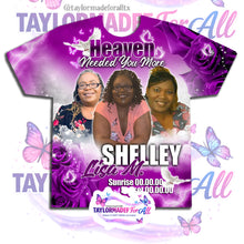 Load image into Gallery viewer, 3D Memorial/Rip PURPLE ROSE HEAVEN NEEDED YOU MORE
