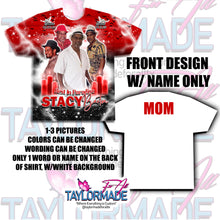 Load image into Gallery viewer, 3D Memorial/Rip Red Black Lightning
