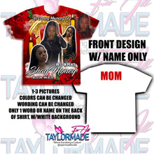 Load image into Gallery viewer, 3D Memorial/Rip Red Rose Frame
