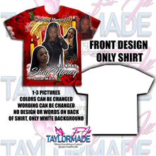 Load image into Gallery viewer, 3D Memorial/Rip Red Rose Frame
