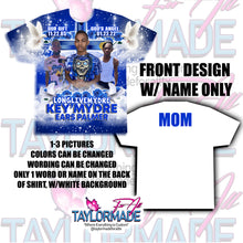 Load image into Gallery viewer, 3D Memorial/Rip Blue Rose Cross
