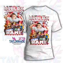 Load image into Gallery viewer, Roblox 3D Birthday Shirt
